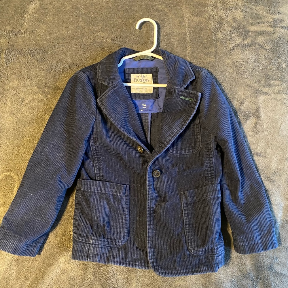 Mini Boden size 4-5 corduroy blazer
